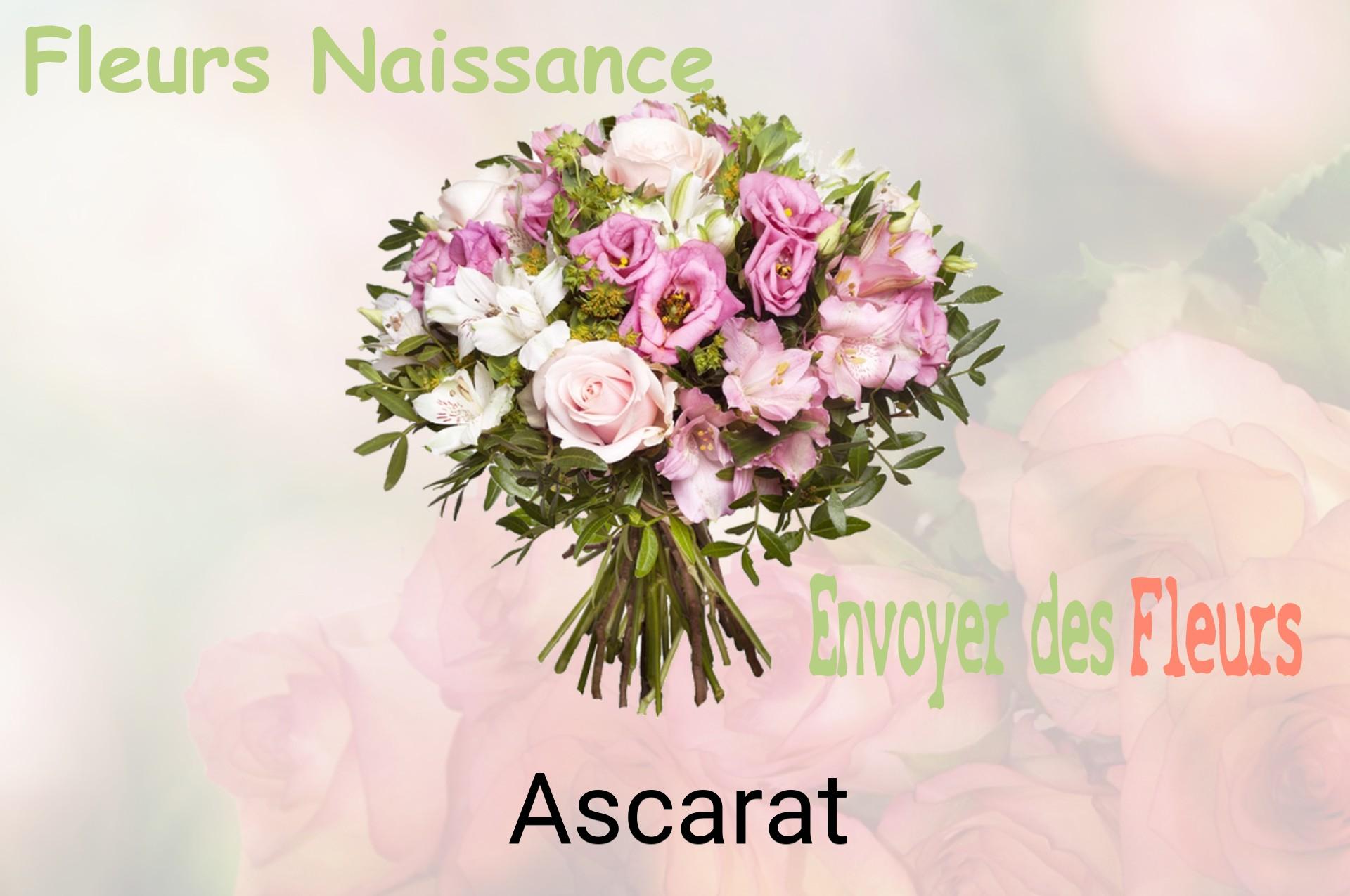 Bouquet de fleurs de naissance livré à Ascarat